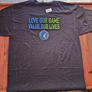 Minnesota Timberwolves Value NBA Basketball Wolves Back T Shirt XL NWT